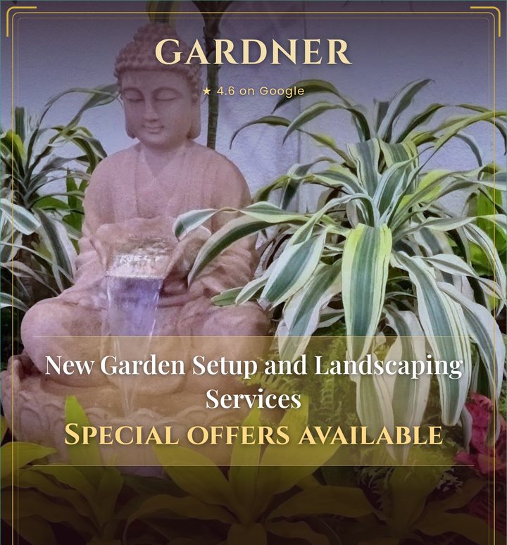 Banner Vera made for a garden and landscaping service